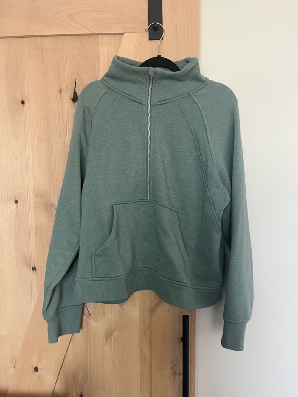 Danskin Sage Green Half-Zip Sweatshirt